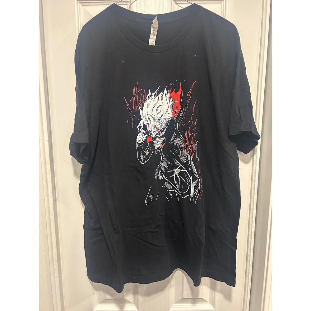 Bella Canvas Hellsing Alucard Anime Graphic T-Shirt Mens 2XL Black Short Sleeve